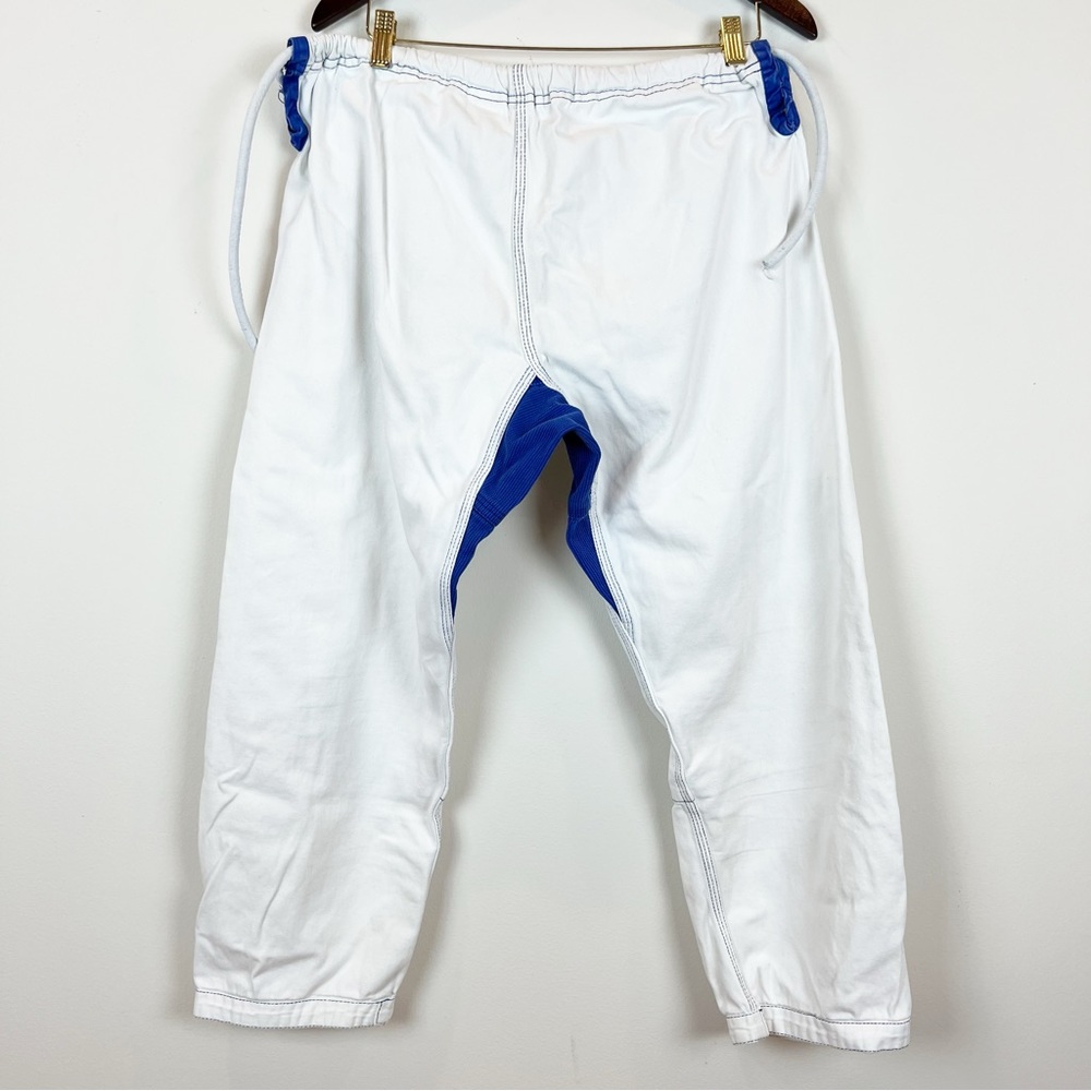 White Jiu Jitsu Gi with Blue Accents - Picture 14 of 16